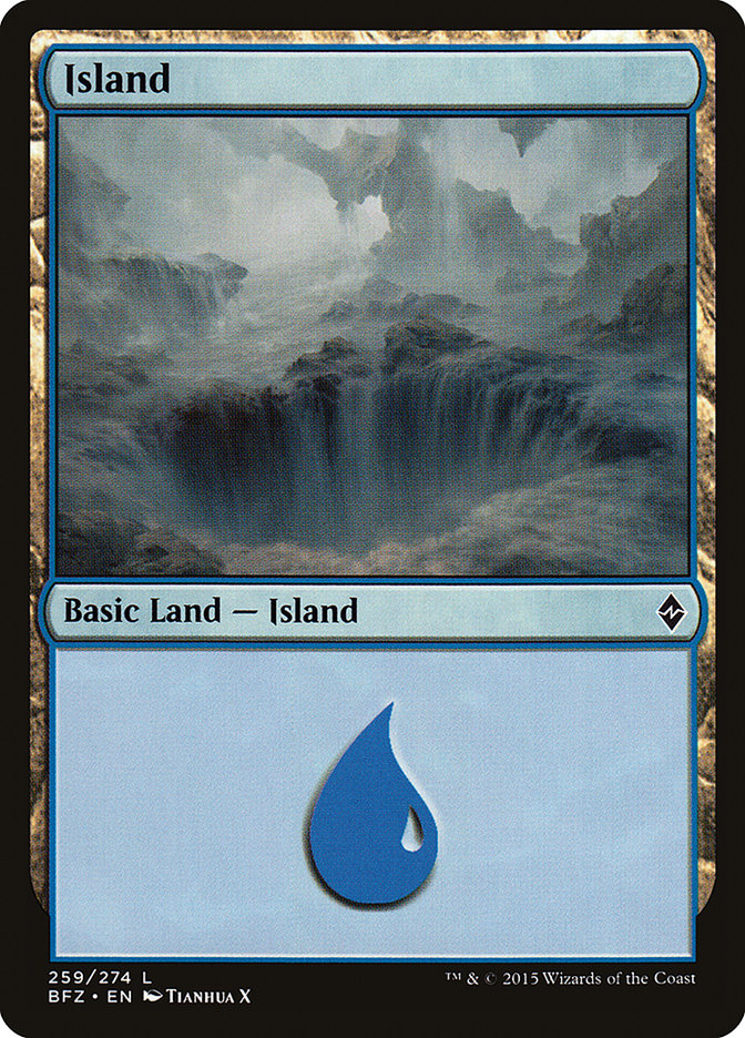 Island (259) [Battle for Zendikar] | Gate City Games LLC