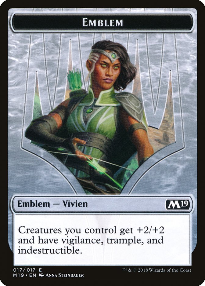 Vivien Reid Emblem [Core Set 2019 Tokens] | Gate City Games LLC
