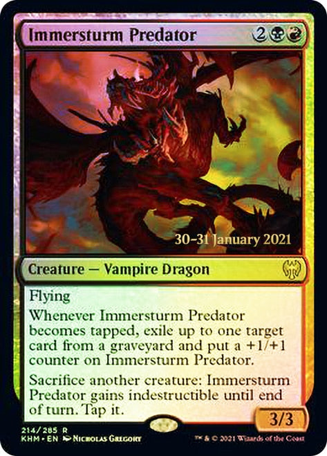 Immersturm Predator [Kaldheim Prerelease Promos] | Gate City Games LLC