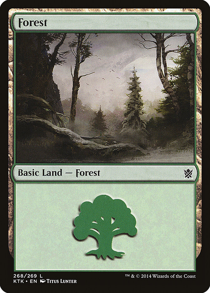 Forest (268) [Khans of Tarkir] | Gate City Games LLC