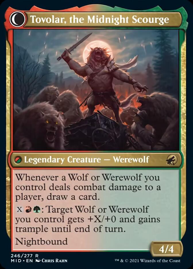 Tovolar, Dire Overlord // Tovolar, the Midnight Scourge [Innistrad: Midnight Hunt] | Gate City Games LLC