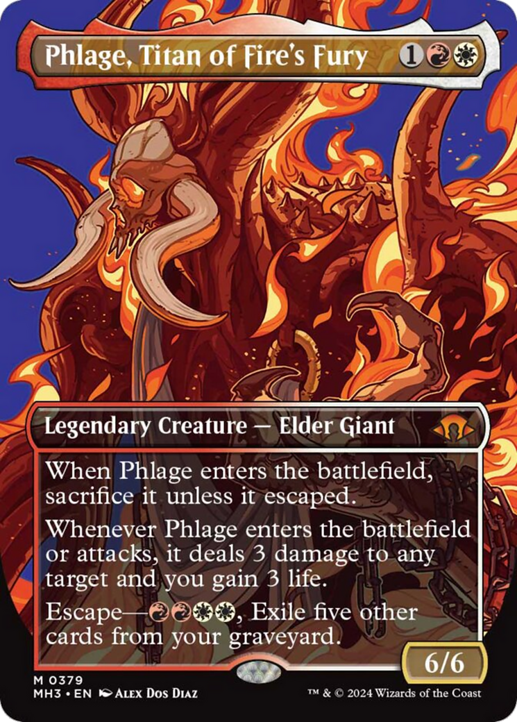 Phlage, Titan of Fire's Fury (Borderless) [Modern Horizons 3] | Gate City Games LLC