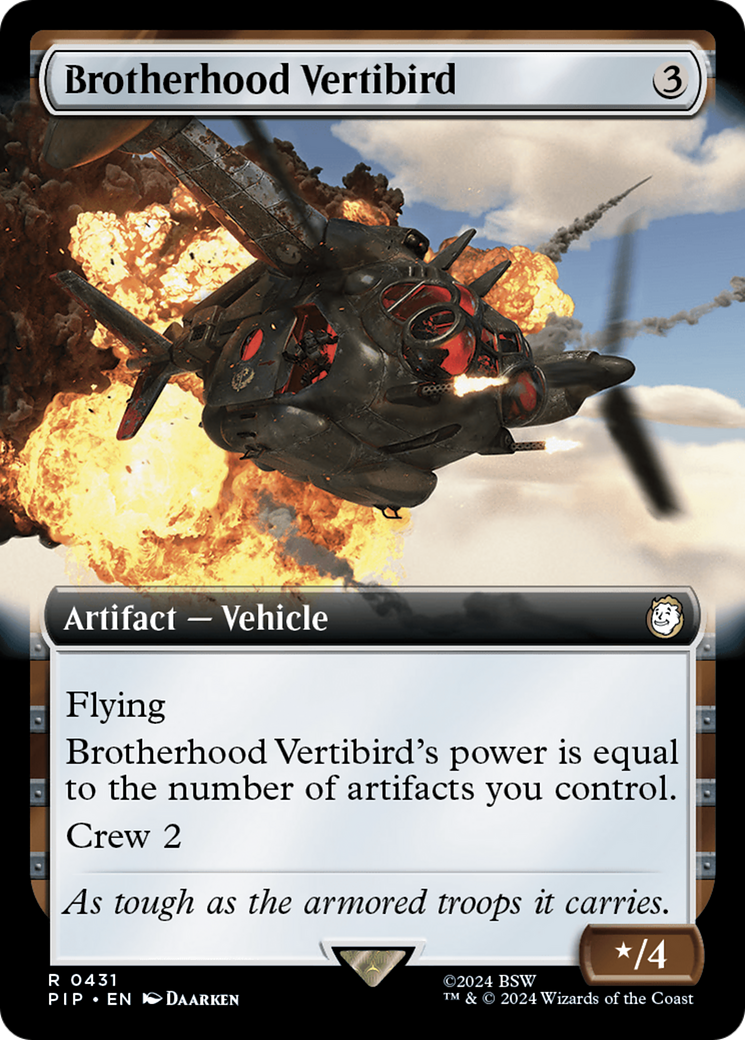 Brotherhood Vertibird (Extended Art) [Fallout] | Gate City Games LLC