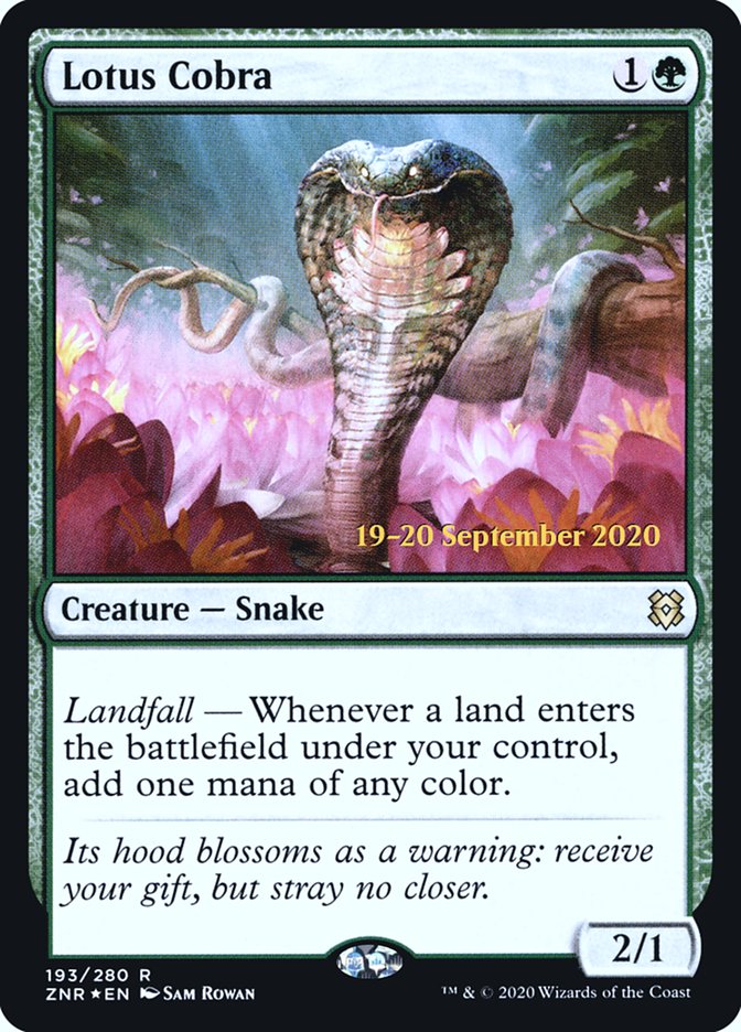 Lotus Cobra [Zendikar Rising Prerelease Promos] | Gate City Games LLC