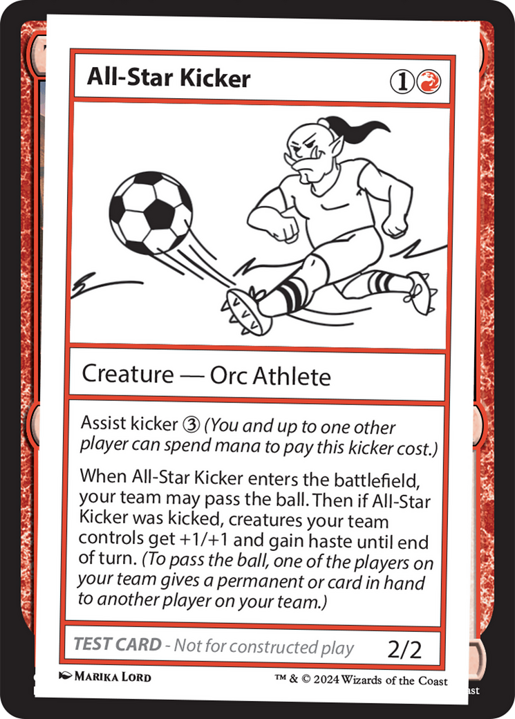 All-Star Kicker [Mystery Booster 2 Playtest Cards] | Gate City Games LLC