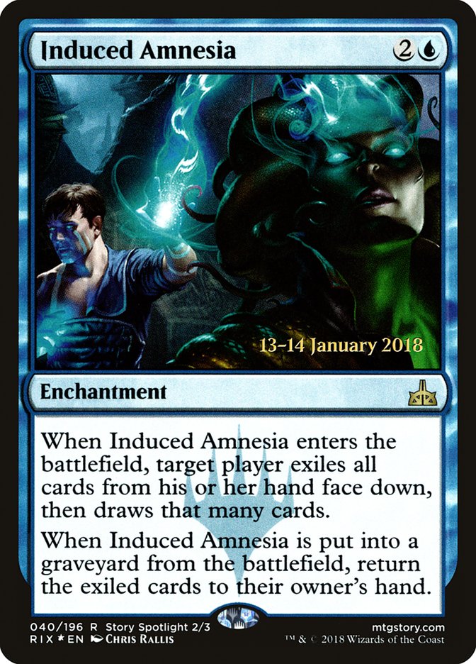 Induced Amnesia [Rivals of Ixalan Prerelease Promos] | Gate City Games LLC