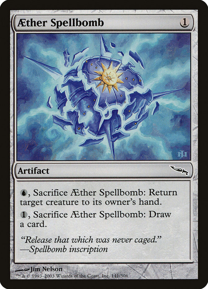 Aether Spellbomb [Mirrodin] | Gate City Games LLC