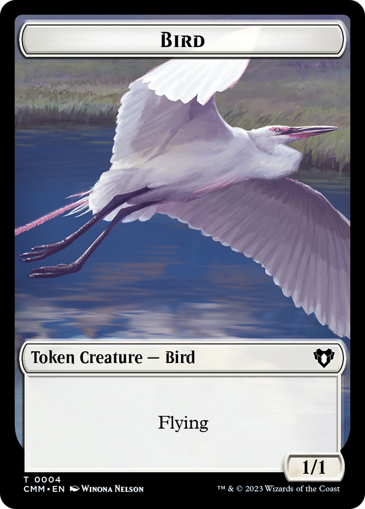 Copy (54) // Bird Double-Sided Token [Commander Masters Tokens] | Gate City Games LLC