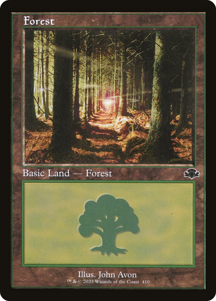 Forest (410) (Retro) [Dominaria Remastered] | Gate City Games LLC