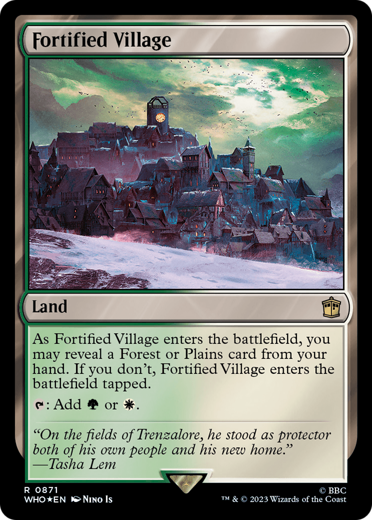 Fortified Village (Surge Foil) [Doctor Who] | Gate City Games LLC