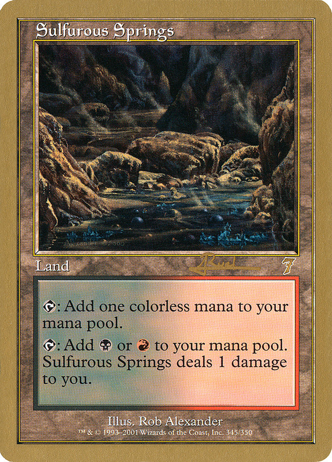 Sulfurous Springs (Antoine Ruel) [World Championship Decks 2001] | Gate City Games LLC