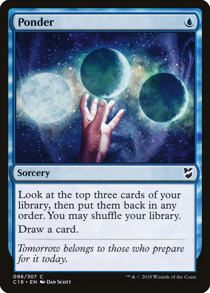 Ponder [Commander 2018] | Gate City Games LLC