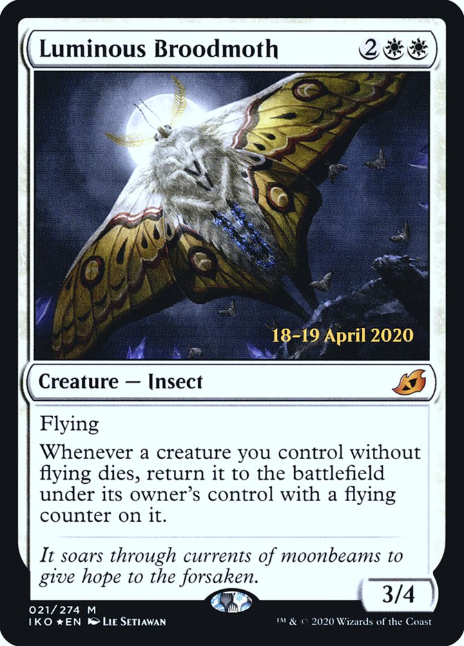 Luminous Broodmoth [Ikoria: Lair of Behemoths Prerelease Promos] | Gate City Games LLC