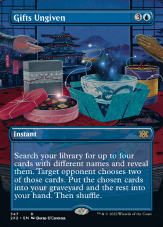 Gifts Ungiven (Borderless Alternate Art) [Double Masters 2022] | Gate City Games LLC