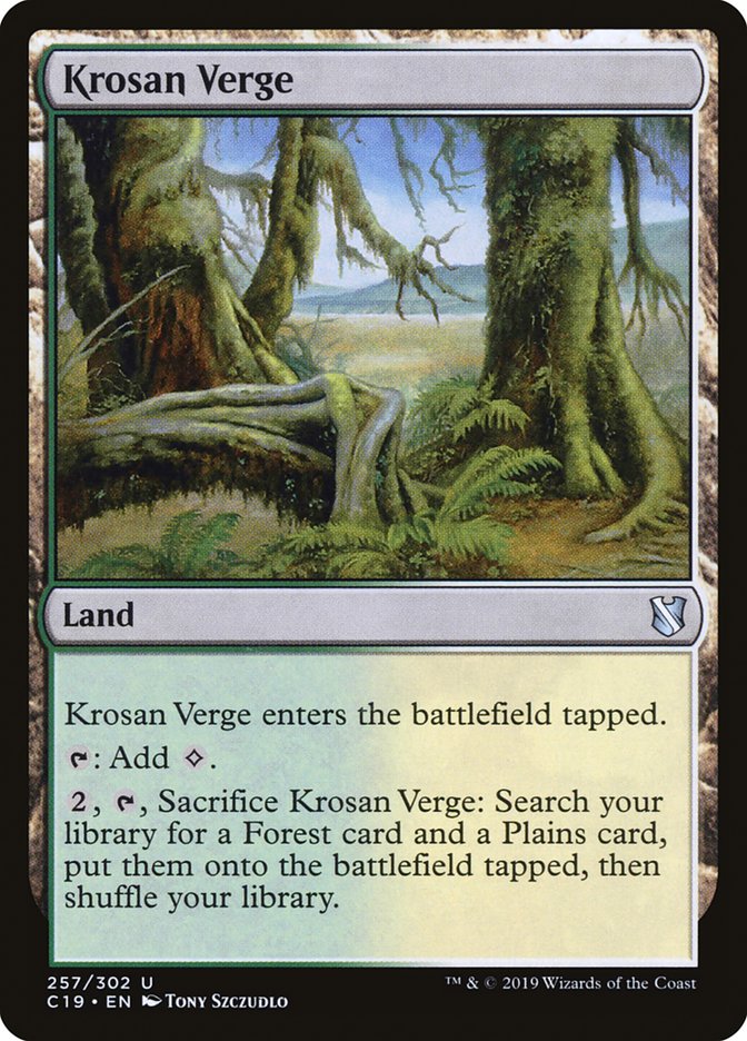 Krosan Verge [Commander 2019] | Gate City Games LLC