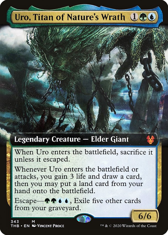 Uro, Titan of Nature's Wrath (Extended Art) [Theros Beyond Death] | Gate City Games LLC