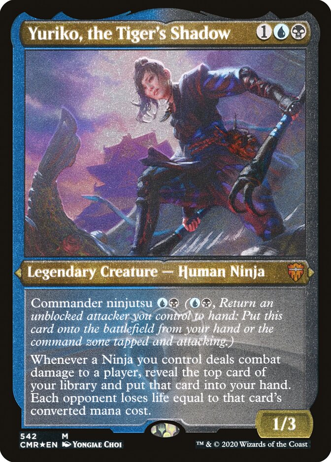 Yuriko, the Tiger's Shadow (Etched) [Commander Legends] | Gate City Games LLC
