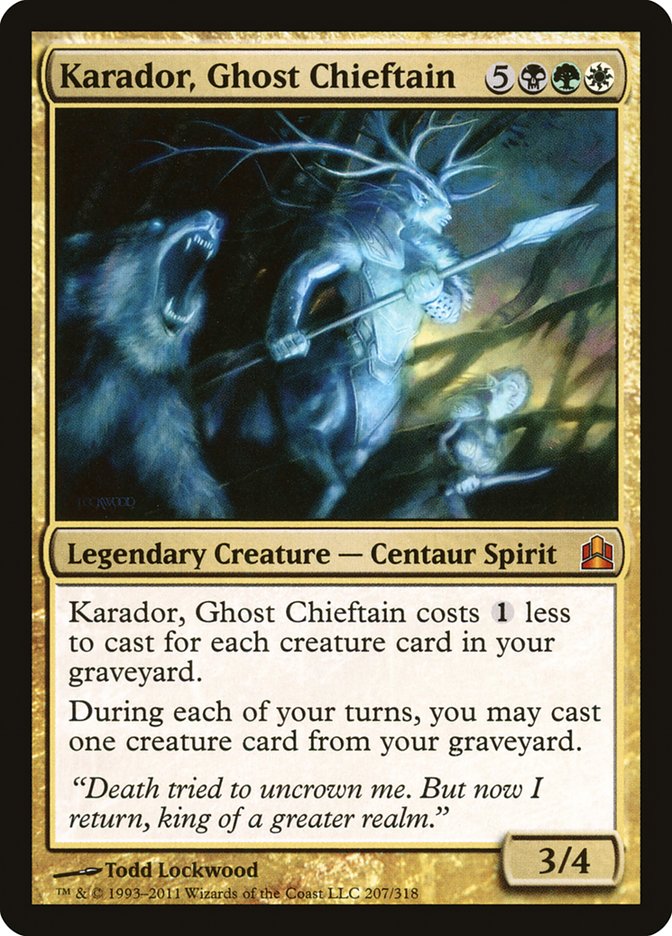 Karador, Ghost Chieftain [Commander 2011] | Gate City Games LLC
