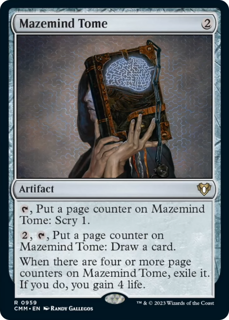 Mazemind Tome [Commander Masters] | Gate City Games LLC