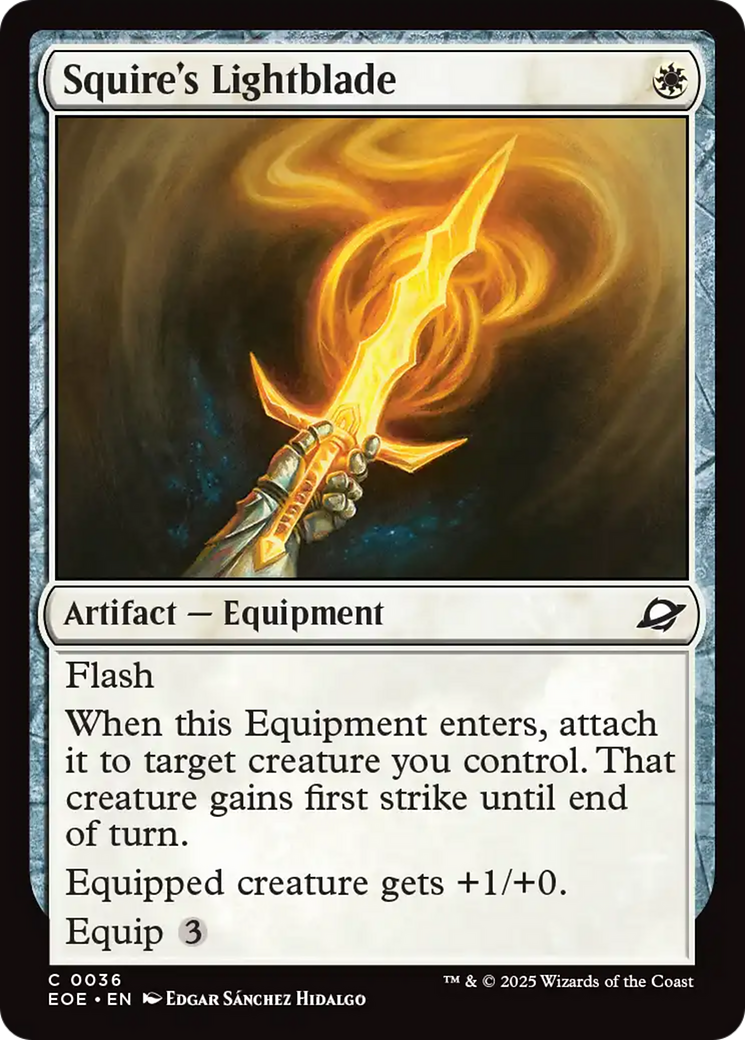 Squire's Lightblade [Edge of Eternities] | Gate City Games LLC