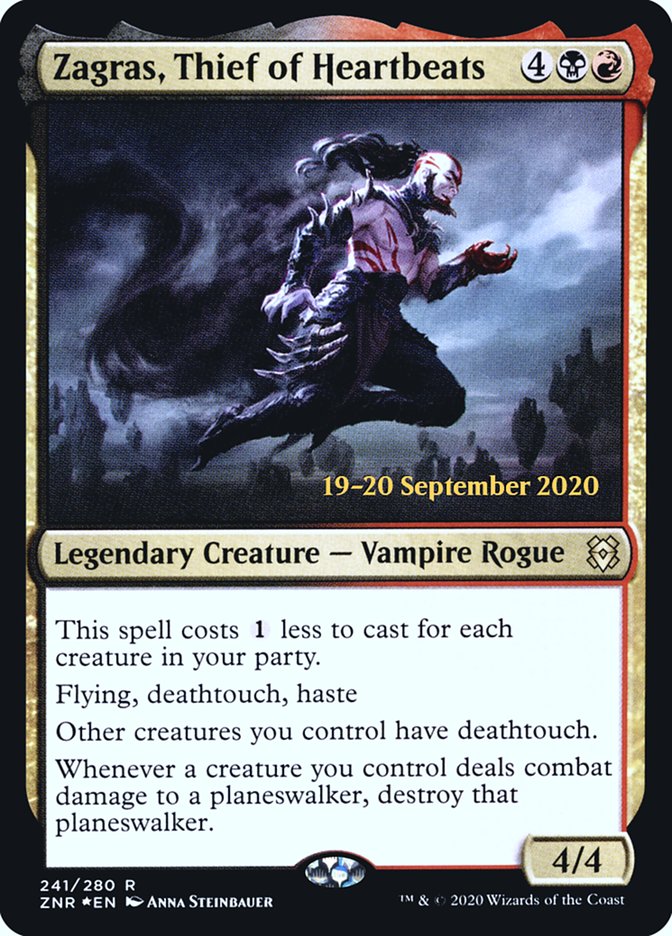 Zagras, Thief of Heartbeats [Zendikar Rising Prerelease Promos] | Gate City Games LLC