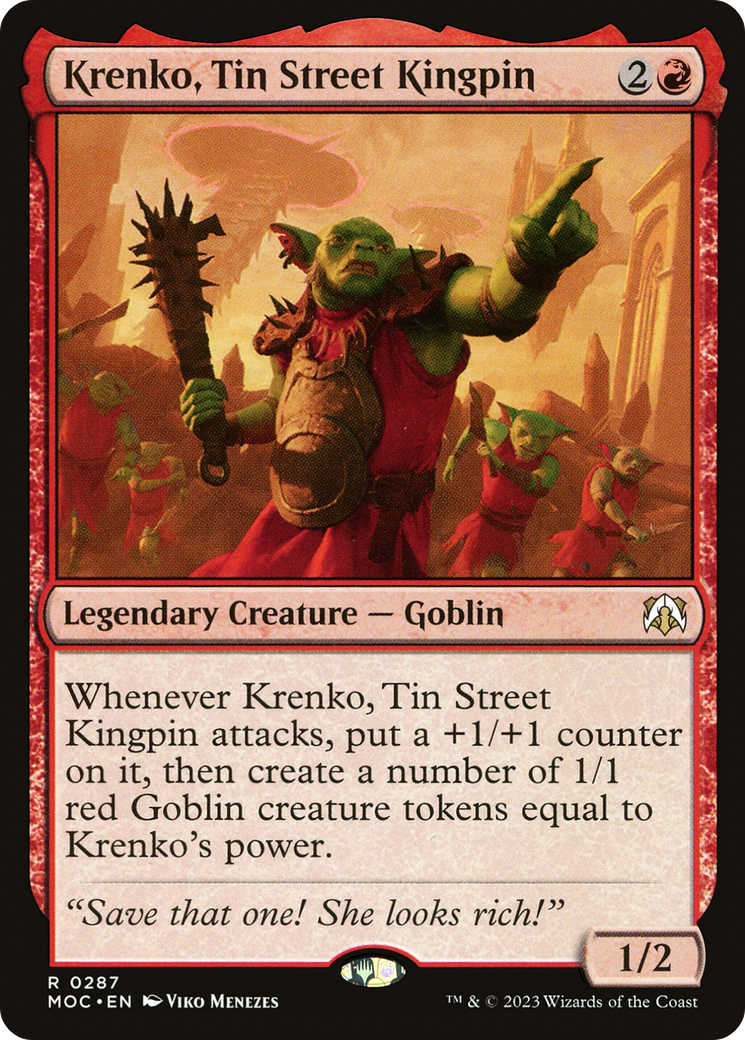 Krenko, Tin Street Kingpin [March of the Machine Commander] | Gate City Games LLC