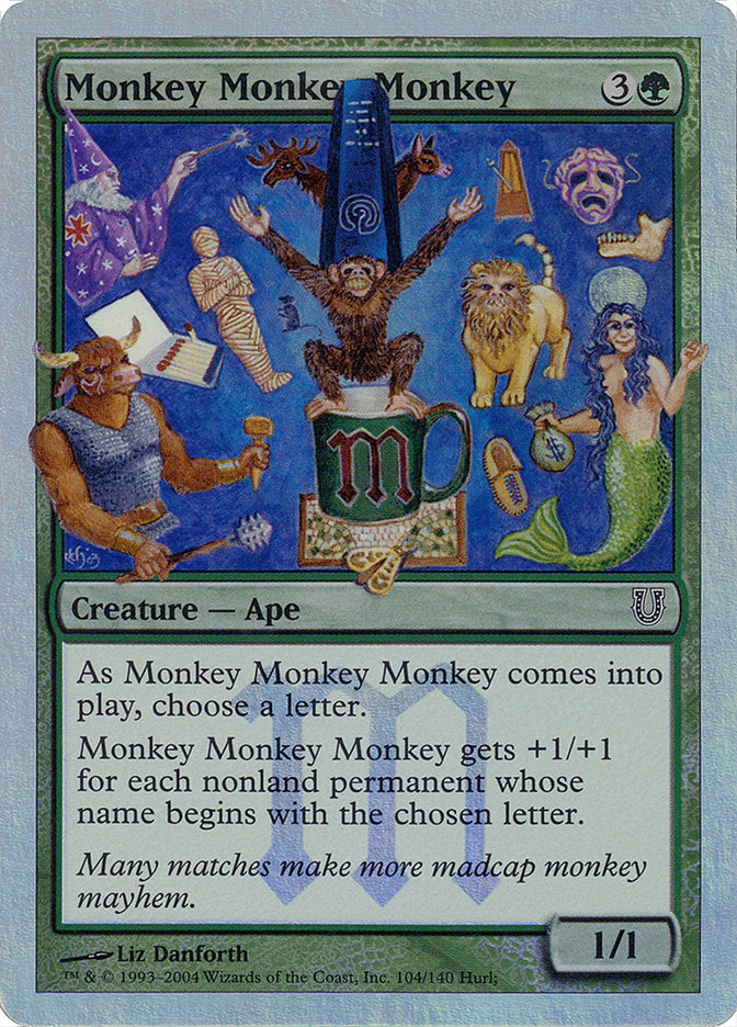 Monkey Monkey Monkey (Alternate Foil) [Unhinged] | Gate City Games LLC