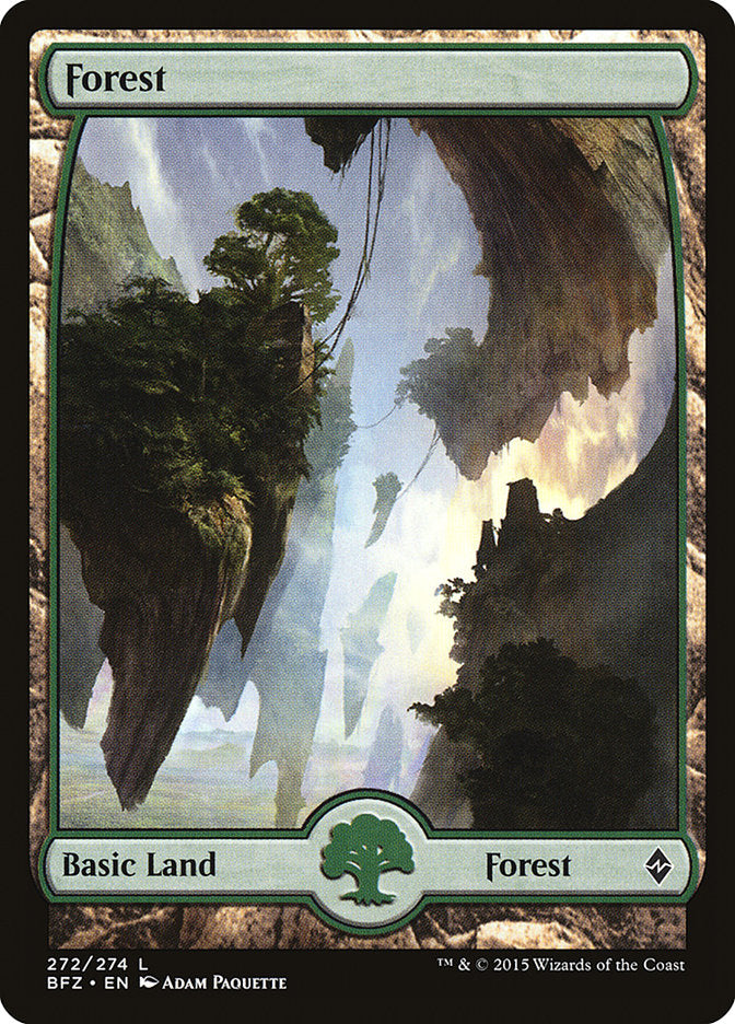 Forest (272) (Full Art) [Battle for Zendikar] | Gate City Games LLC