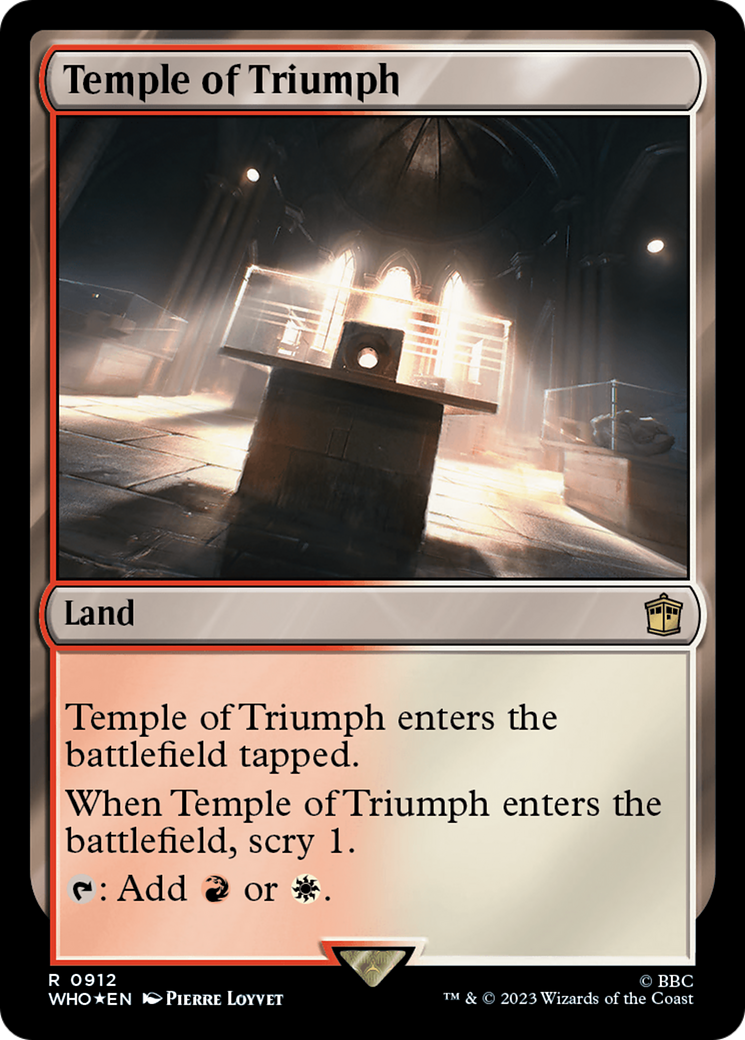 Temple of Triumph (Surge Foil) [Doctor Who] | Gate City Games LLC