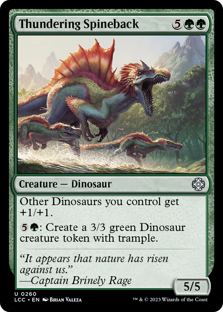 Thundering Spineback [The Lost Caverns of Ixalan Commander] | Gate City Games LLC