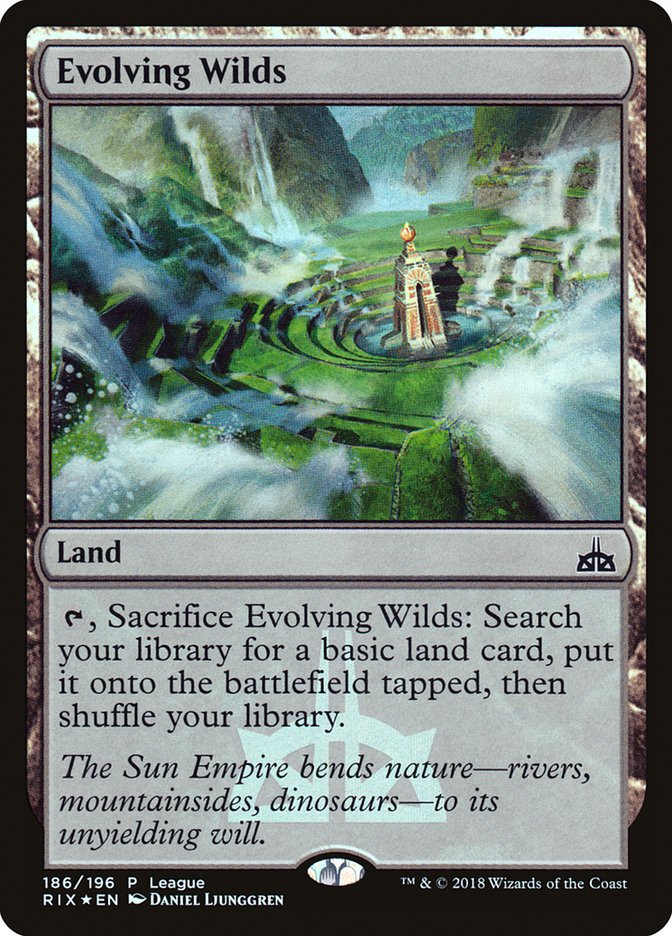 Evolving Wilds (League) [Rivals of Ixalan Promos] | Gate City Games LLC