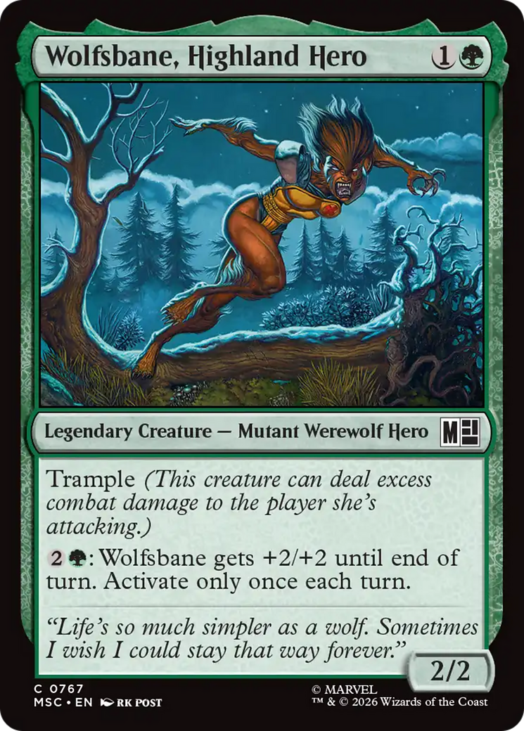 Wolfsbane, Highland Hero [Marvel Super Heroes Commander] | Gate City Games LLC