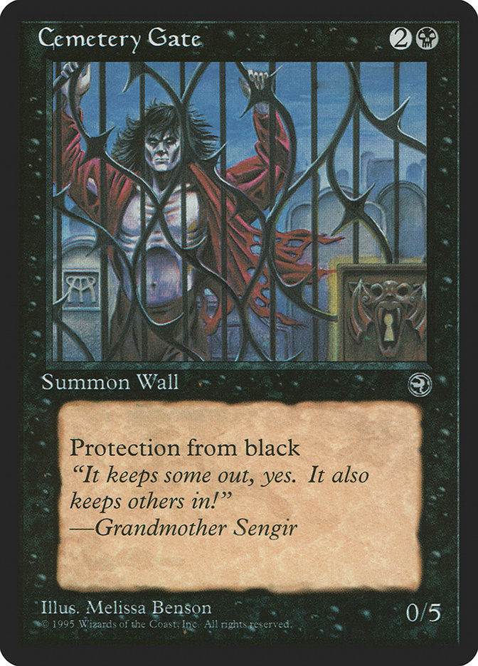Cemetery Gate (Grandmother Sengir Flavor Text) [Homelands] | Gate City Games LLC
