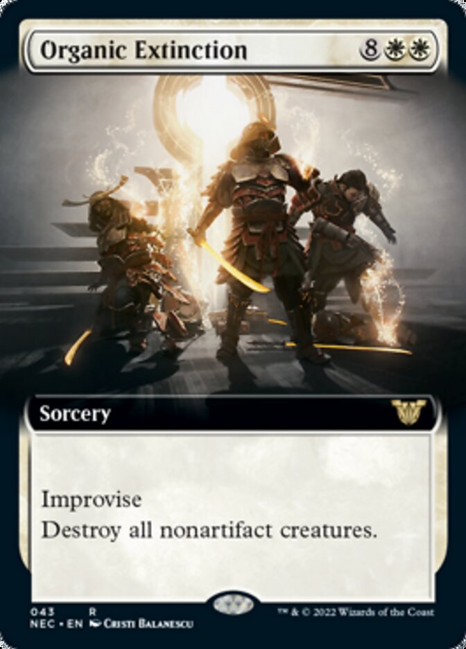Organic Extinction (Extended Art) [Kamigawa: Neon Dynasty Commander] | Gate City Games LLC