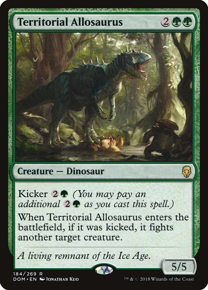 Territorial Allosaurus [Dominaria] | Gate City Games LLC