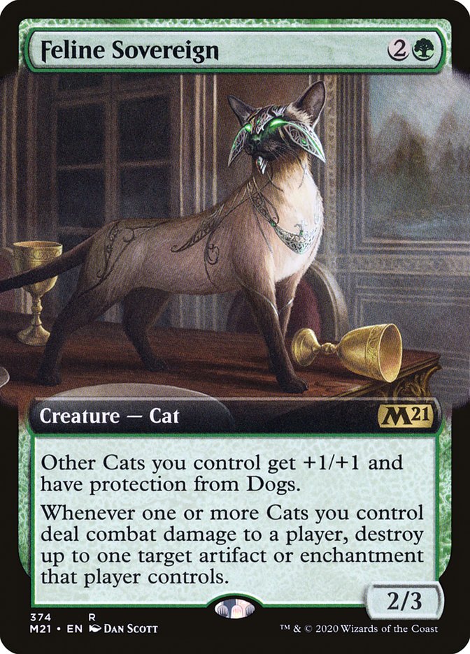 Feline Sovereign (Extended Art) [Core Set 2021] | Gate City Games LLC