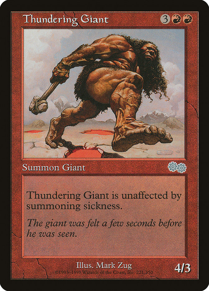 Thundering Giant [Urza's Saga] | Gate City Games LLC
