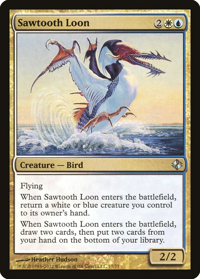 Sawtooth Loon [Duel Decks: Venser vs. Koth] | Gate City Games LLC