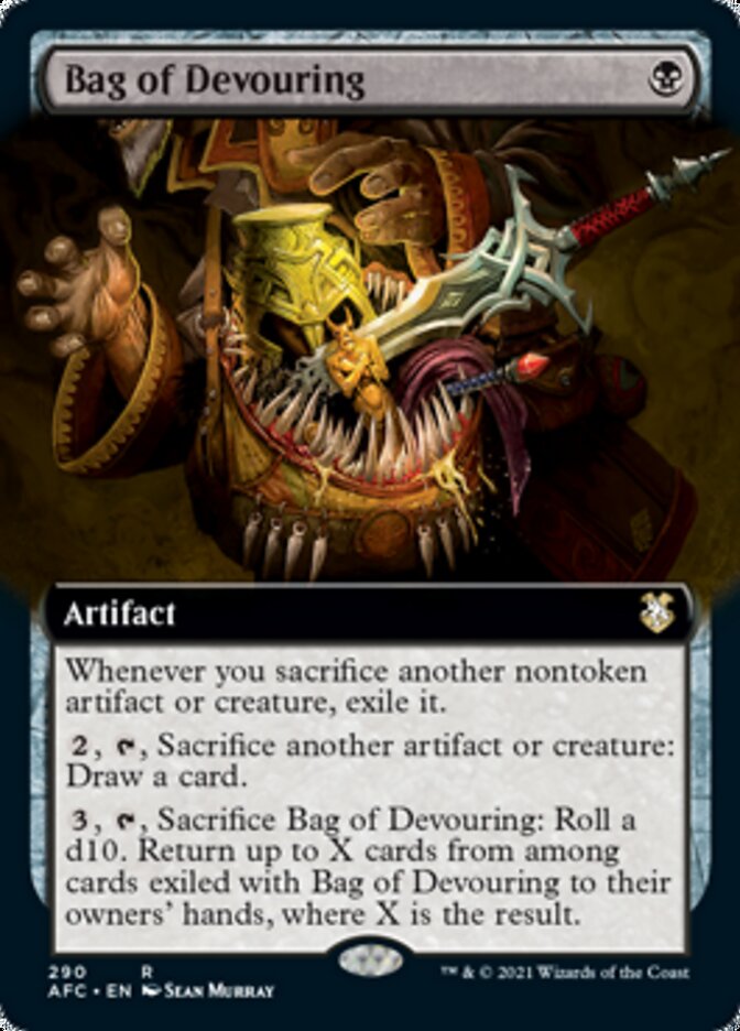 Bag of Devouring (Extended Art) [Dungeons & Dragons: Adventures in the Forgotten Realms Commander] | Gate City Games LLC