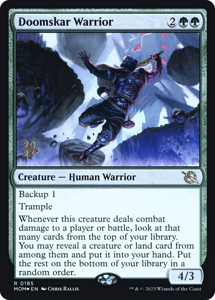 Doomskar Warrior [March of the Machine Prerelease Promos] | Gate City Games LLC