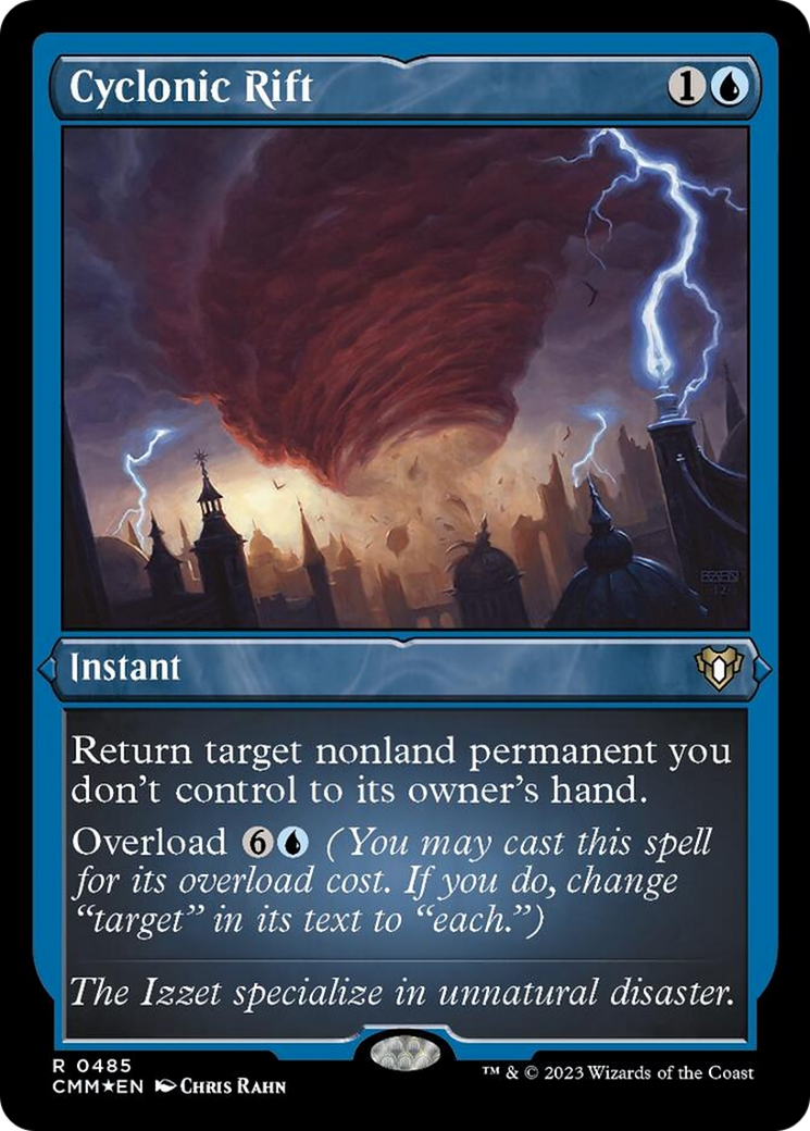 Cyclonic Rift (Foil Etched) [Commander Masters] | Gate City Games LLC