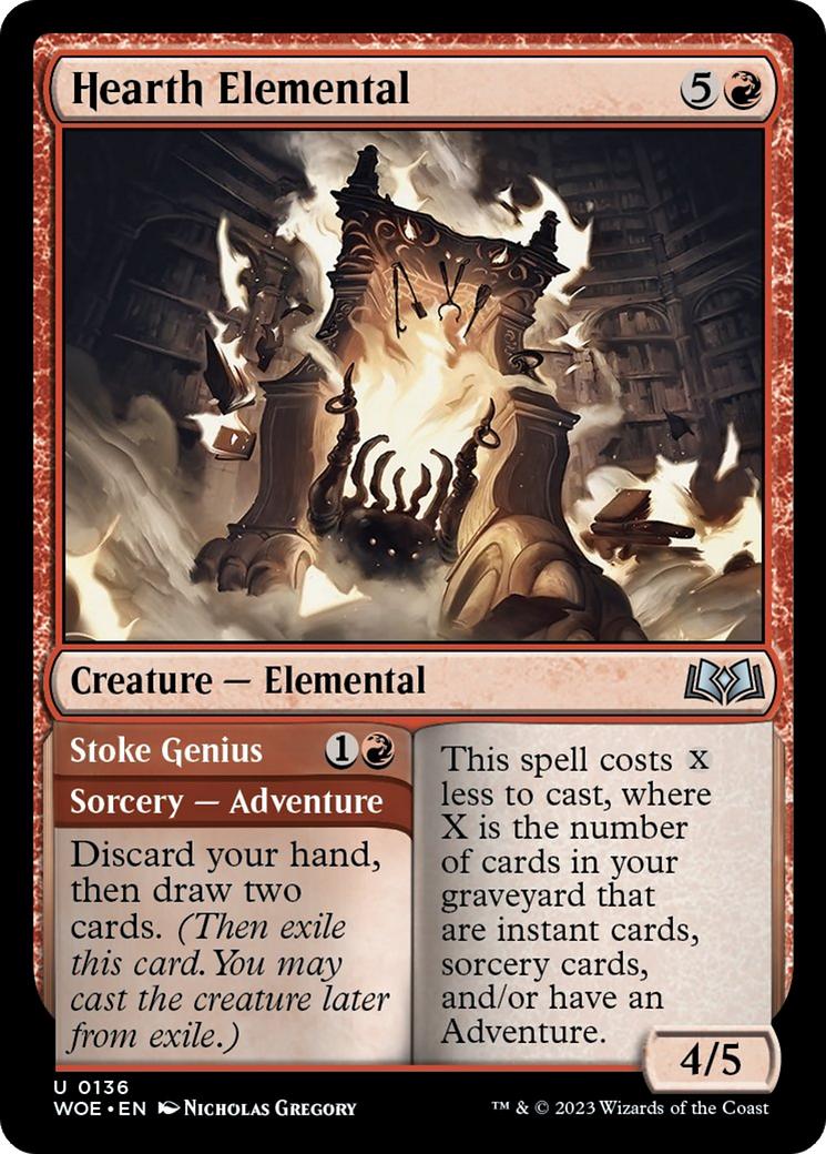 Hearth Elemental // Stoke Genius [Wilds of Eldraine] | Gate City Games LLC