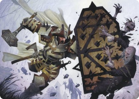 Estwald Shieldbasher Art Card [Innistrad: Crimson Vow Art Series] | Gate City Games LLC