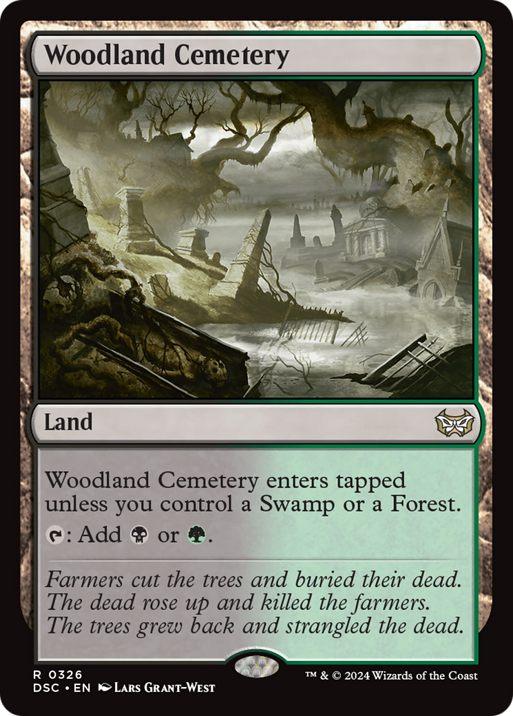 Woodland Cemetery [Duskmourn: House of Horror Commander] | Gate City Games LLC