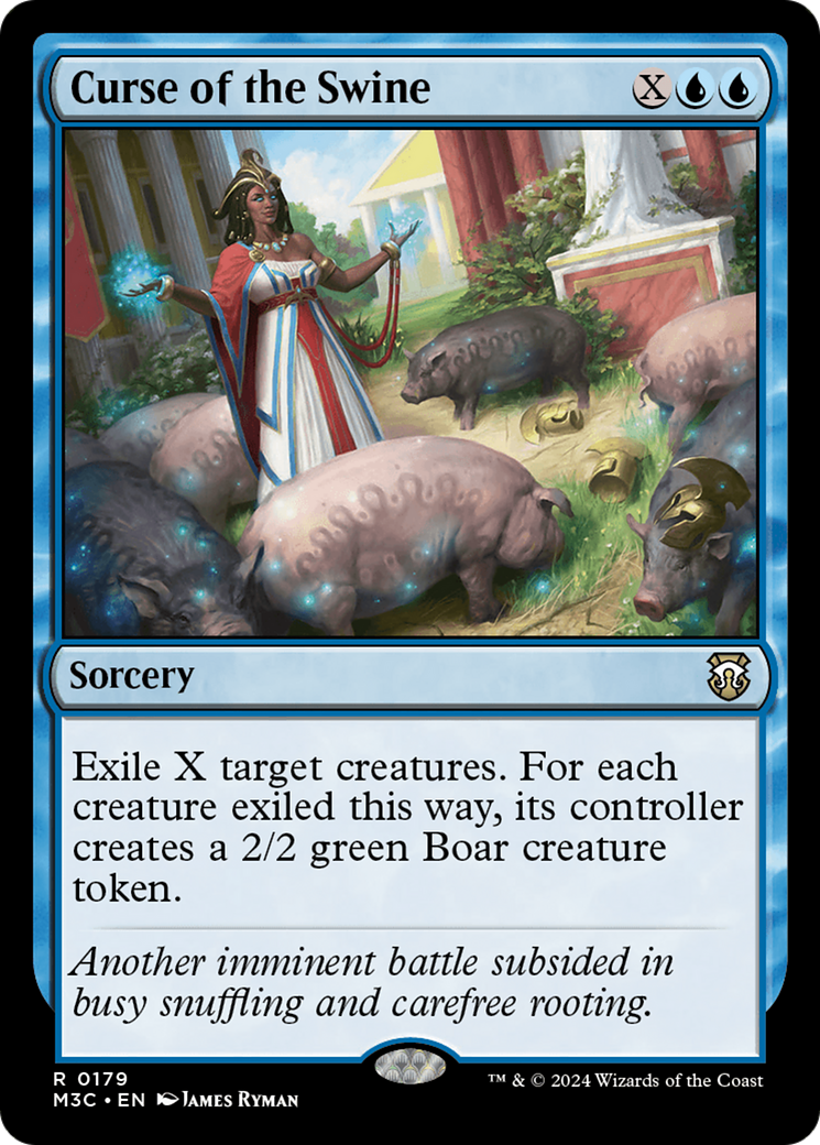 Curse of the Swine (Ripple Foil) [Modern Horizons 3 Commander] | Gate City Games LLC