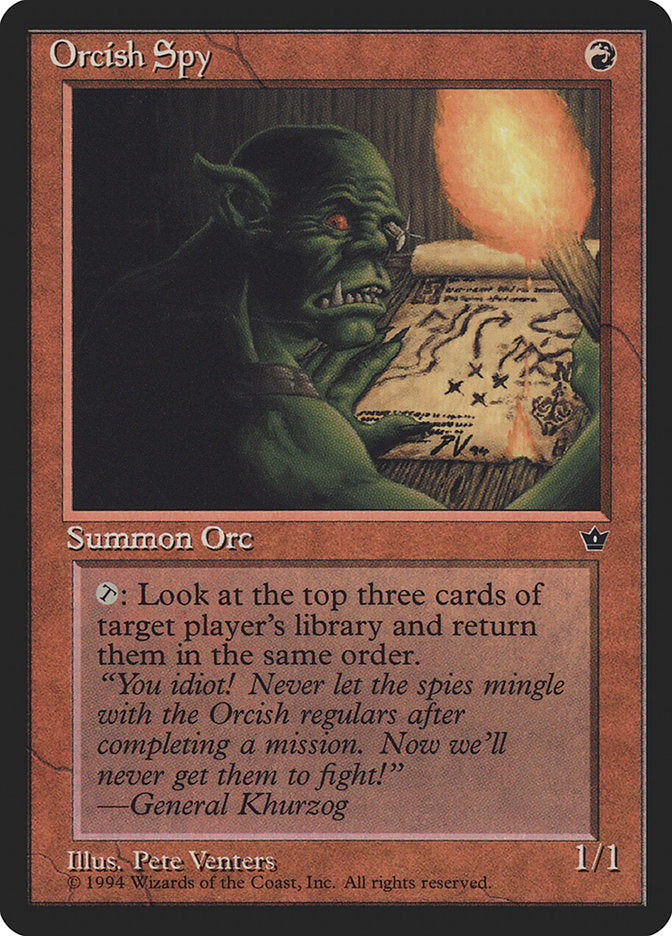 Orcish Spy (Pete Venters) [Fallen Empires] | Gate City Games LLC