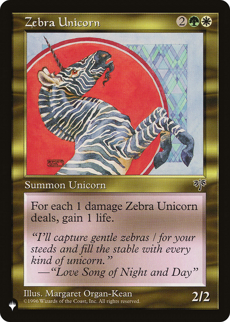 Zebra Unicorn [The List] | Gate City Games LLC