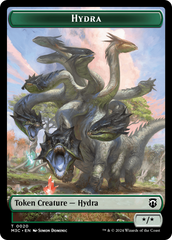 Hydra (Ripple Foil) // Boar Double-Sided Token [Modern Horizons 3 Commander Tokens] | Gate City Games LLC