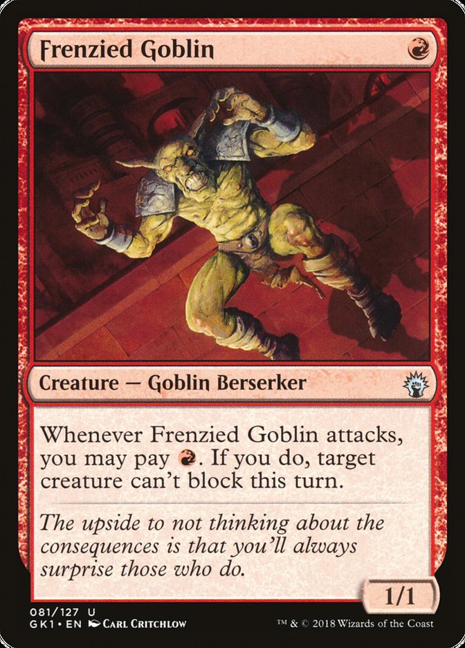 Frenzied Goblin [Guilds of Ravnica Guild Kit] | Gate City Games LLC