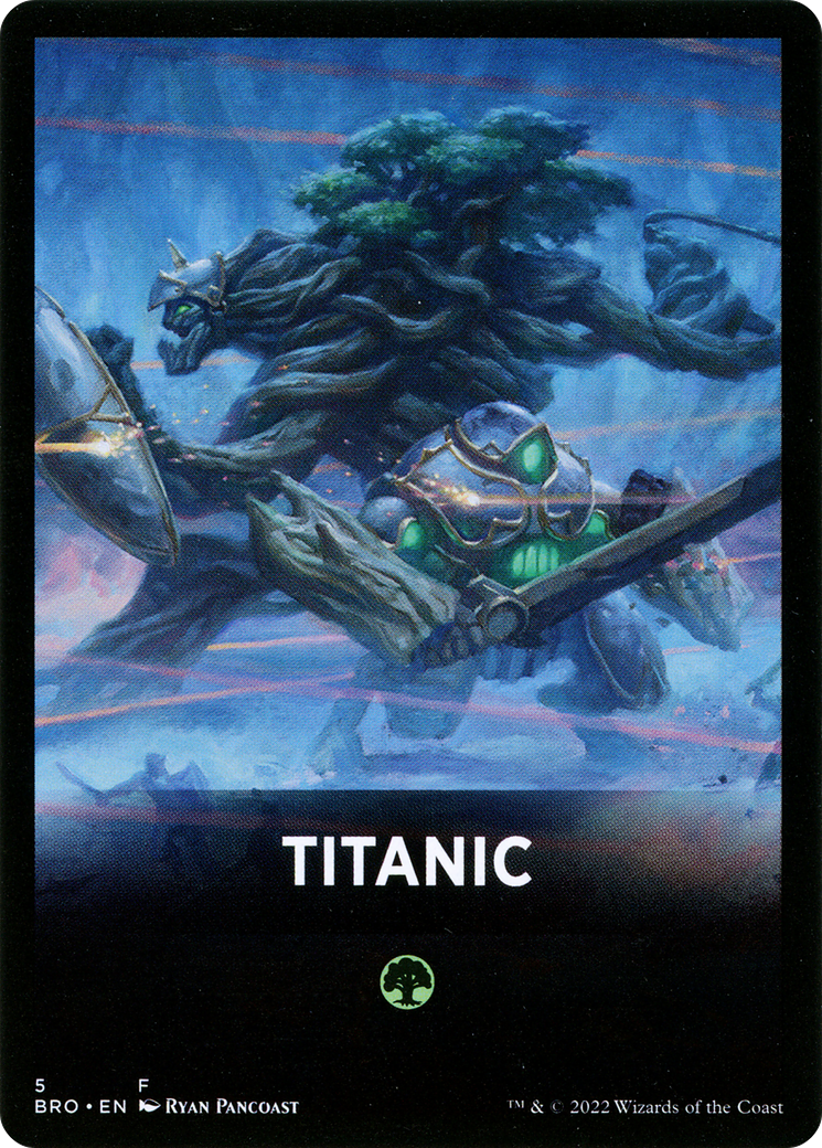 Titanic Theme Card [The Brothers' War Tokens] | Gate City Games LLC